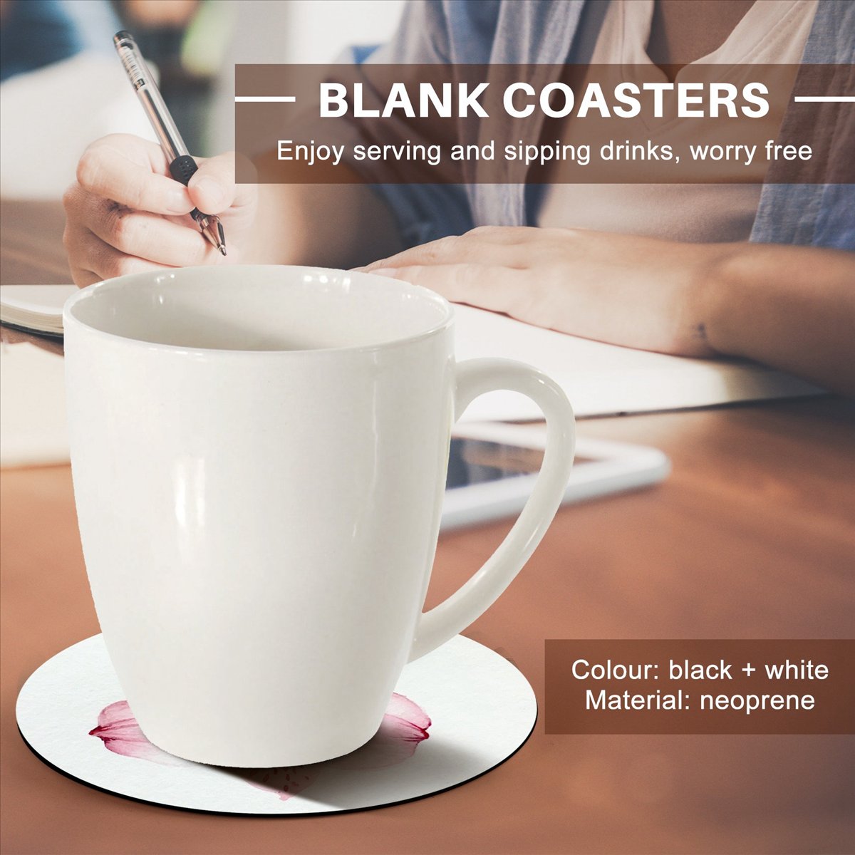 Coaster Sublimation Blank - KSOL Round Sublimation Blank Coaster Sublimation