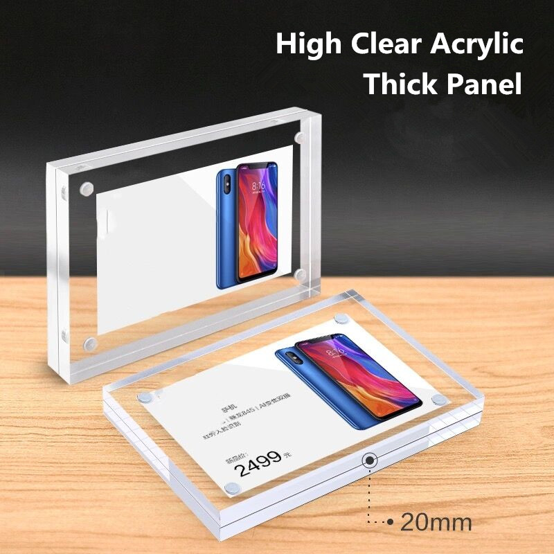 90x55mm Magnetic Acrylic Price - Photo Acrylic Block 评论和价格