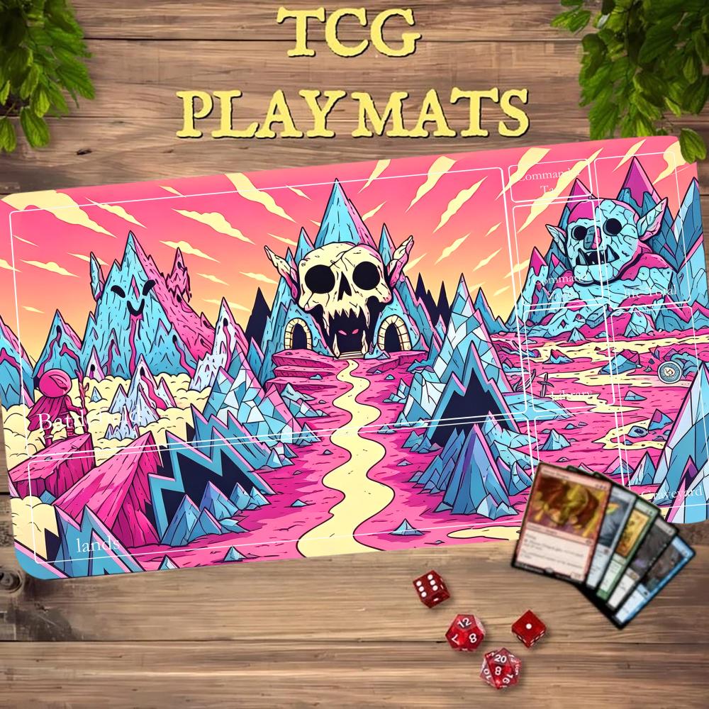 Cartoon Pink Skull Mountain TC - Door Mat Blank 评论和价格