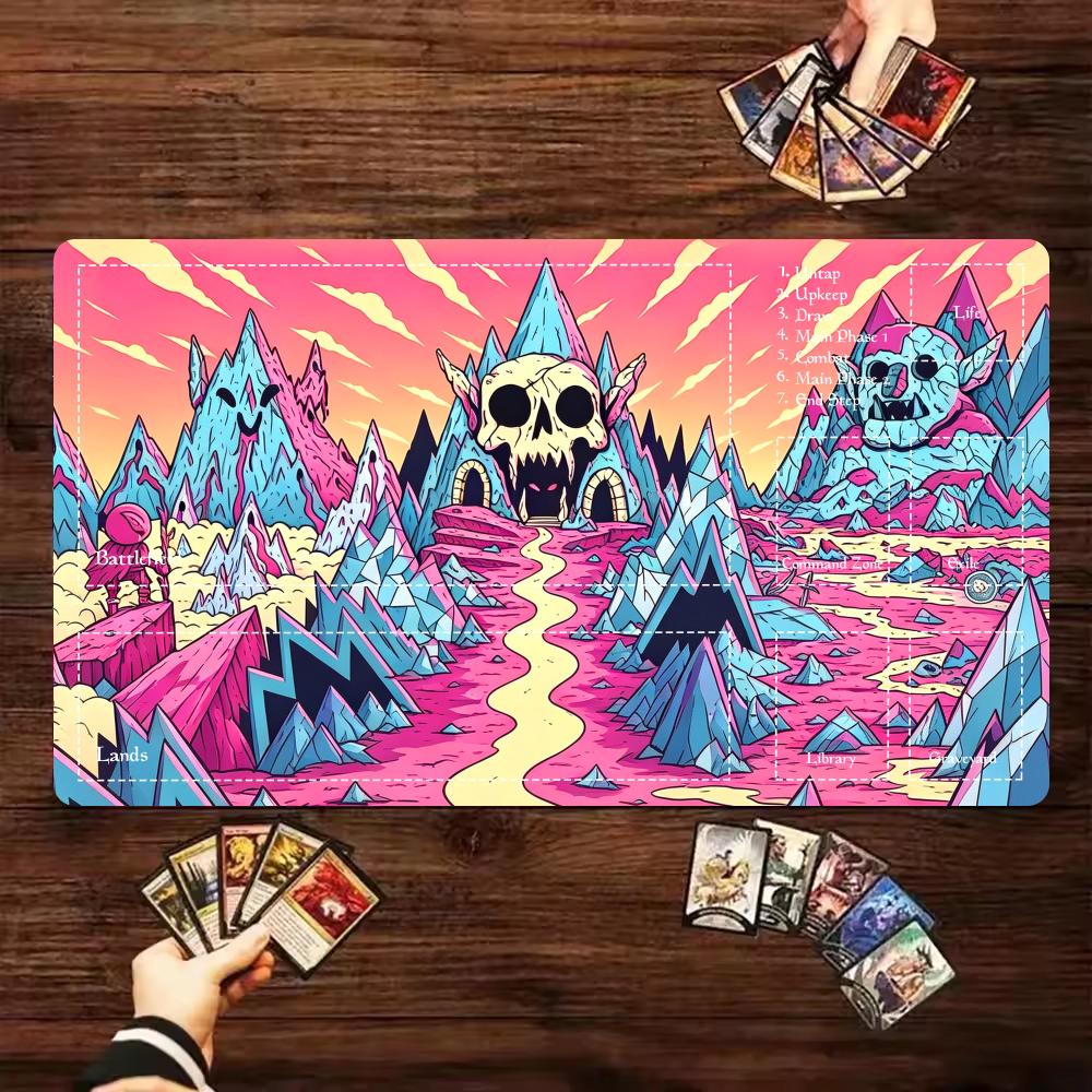 Cartoon Pink Skull Mountain TC - Door Mat Blank 评论和价格