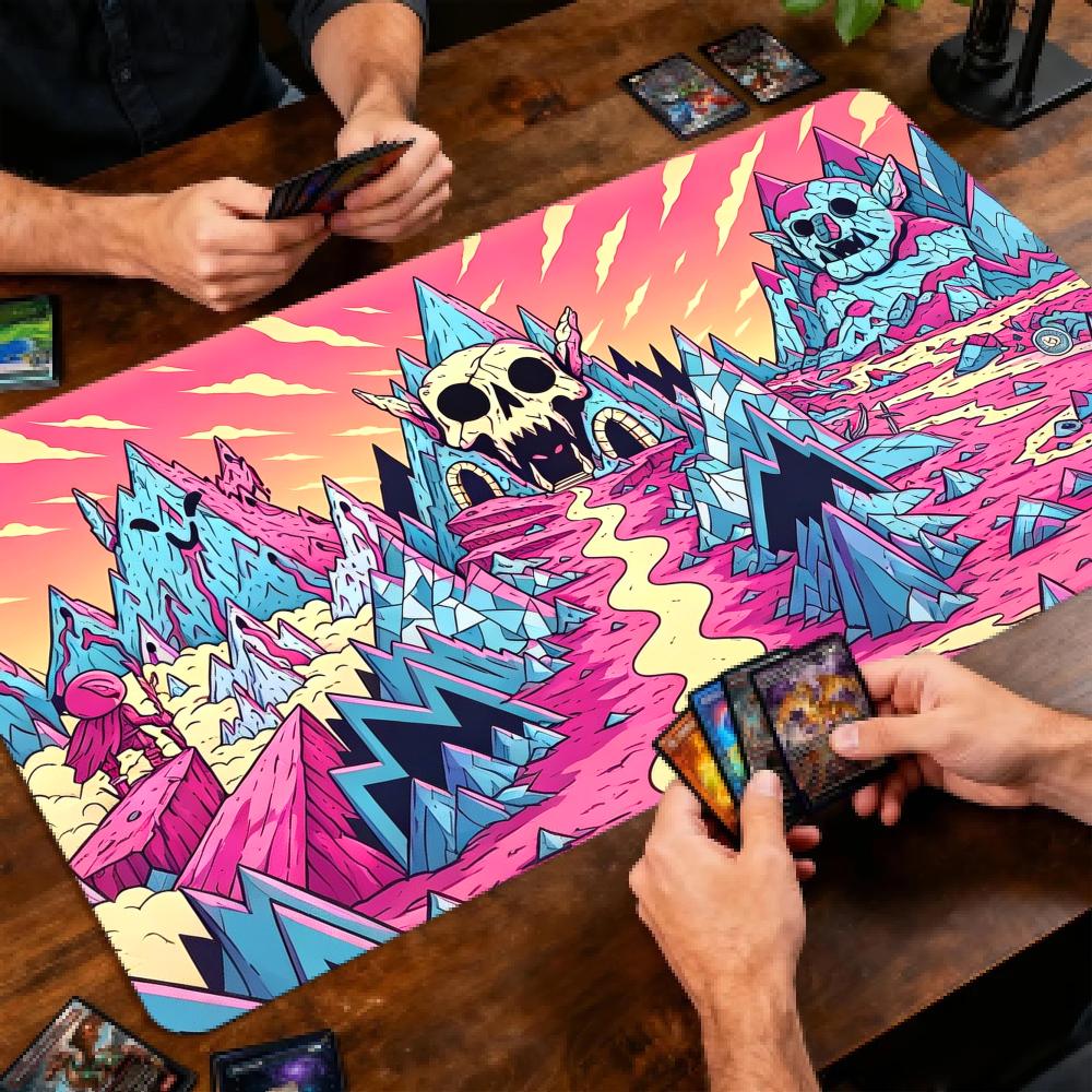 Cartoon Pink Skull Mountain TC - Door Mat Blank 评论和价格