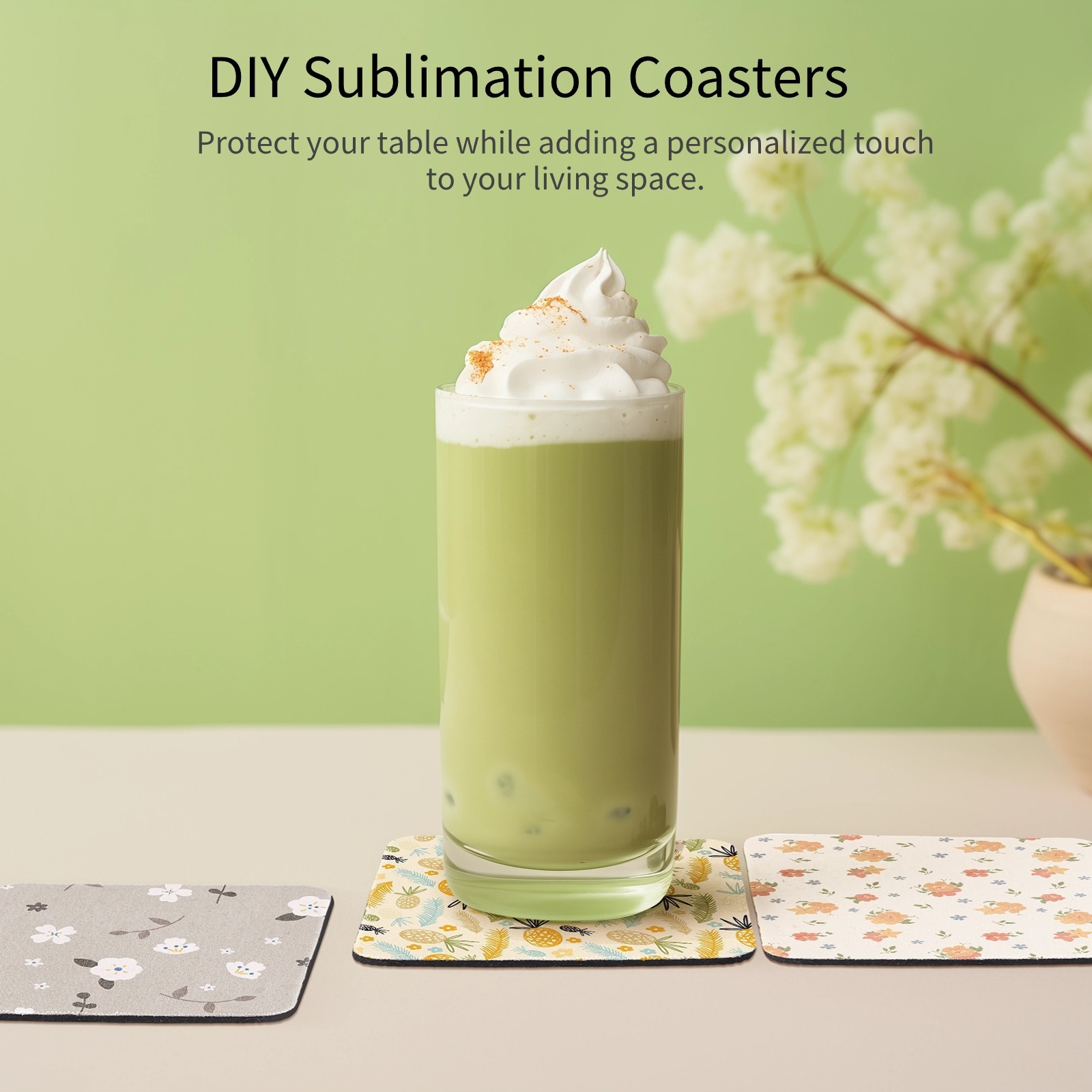 100Pcs Sublimation Coasters Sq - Coaster Sublimation Blank 评论和价格