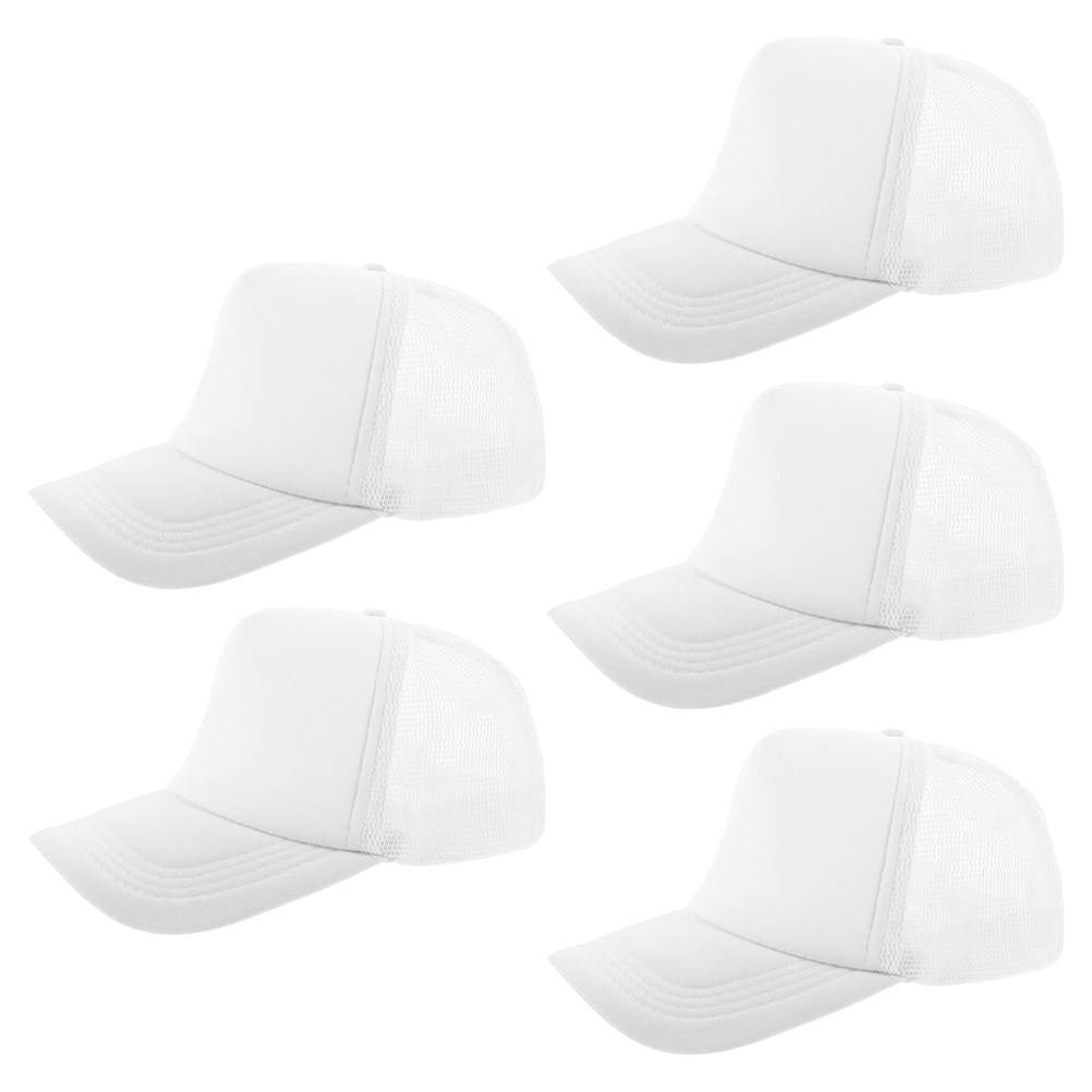 5Pcs Blank Mesh Baseball Cap D - Hat Sublimation Blank 评论和价格