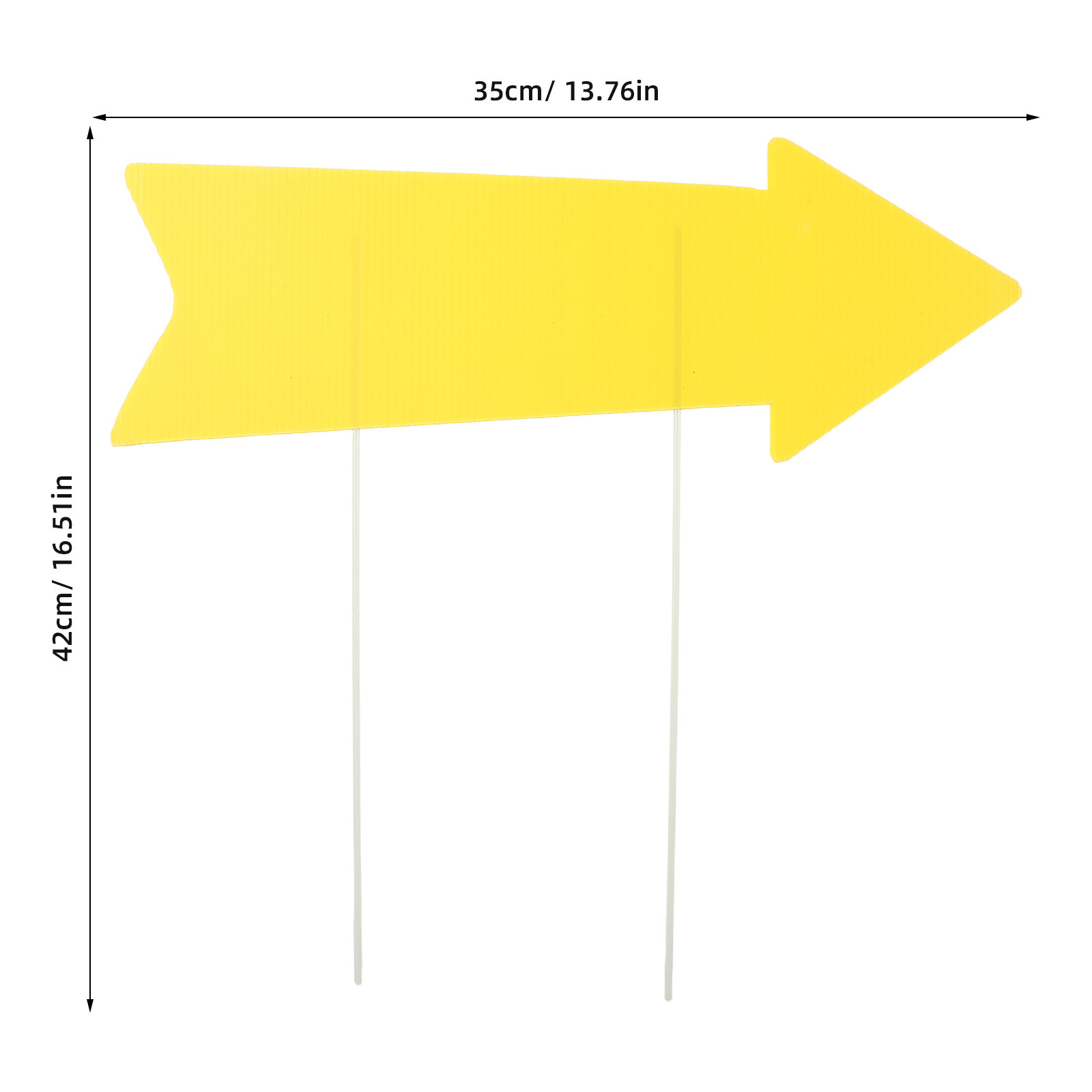 10Pcs Blank Yellow Arrow Signs - Yard Sign Blank 评论和价格